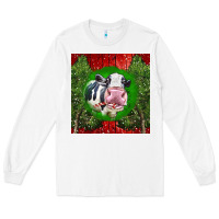 White christmas holstein Long Sleeve Tee - LillyAllenDesigns