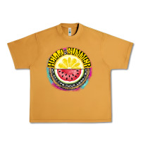 Peanut Butter Hello Summer Urban Heavy Tee - CowhideDigitalArt