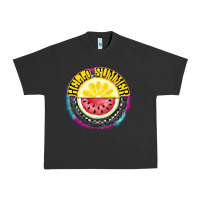 Pigment Black Hello Summer Urban Heavy Tee - CowhideDigitalArt