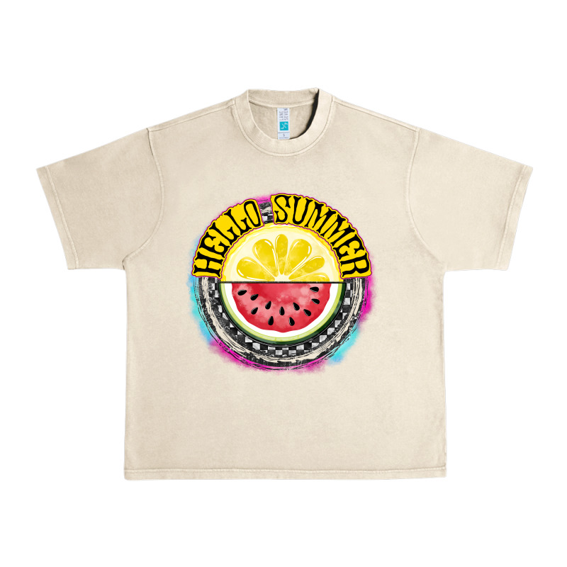 Hello Summer Urban Heavy Tee by CowhideDigitalArt | Teevron