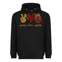 Black Peace Love Lupita Heavyweight Hoodie - Jasminsmagicworld