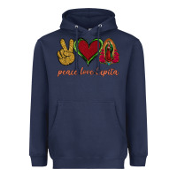 Navy Peace Love Lupita Heavyweight Hoodie - Jasminsmagicworld