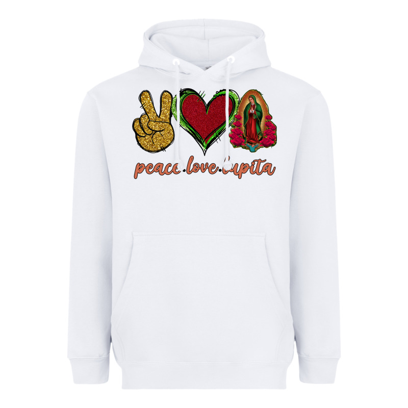 Peace Love Lupita Heavyweight Hoodie by Jasminsmagicworld | Teevron