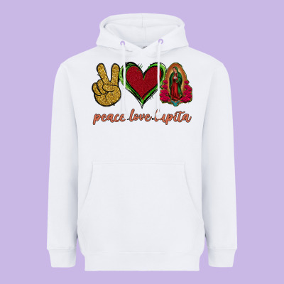 Peace Love Lupita Heavyweight Hoodie Designed By Jasminsmagicworld