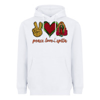 White Peace Love Lupita Heavyweight Hoodie - Jasminsmagicworld