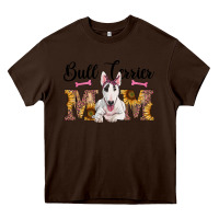 Chocolate Brown western bull terrier mom Heavy Core Tee - RanaPortraitStore