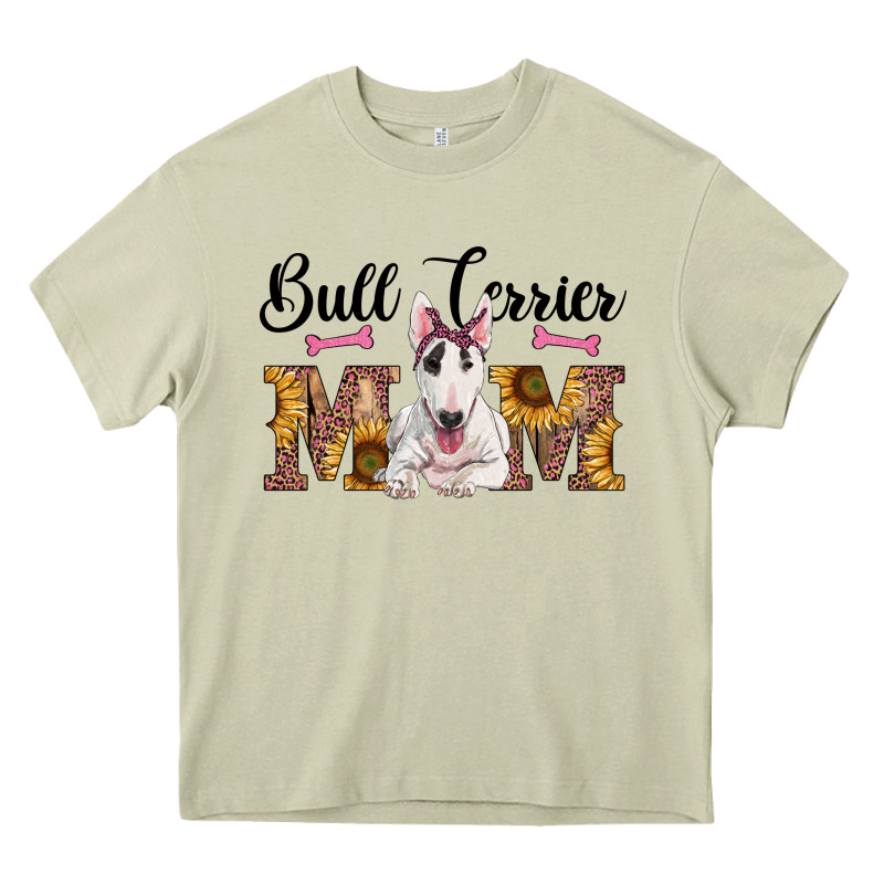Western Bull Terrier Mom Heavy Core Tee by RanaPortraitStore | Teevron