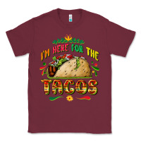 Burgundy I'm here for the tacos Classic Tee - FaDigitalArtStudio