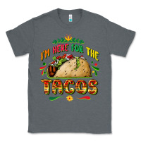 Charcoal Heather I'm here for the tacos Classic Tee - FaDigitalArtStudio