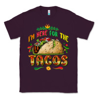 Plum I'm here for the tacos Classic Tee - FaDigitalArtStudio