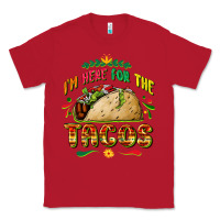 Red I'm here for the tacos Classic Tee - FaDigitalArtStudio