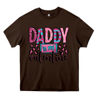 Chocolate Brown daddy is my valentine Heavy Core Tee - OliviaCreatesArt