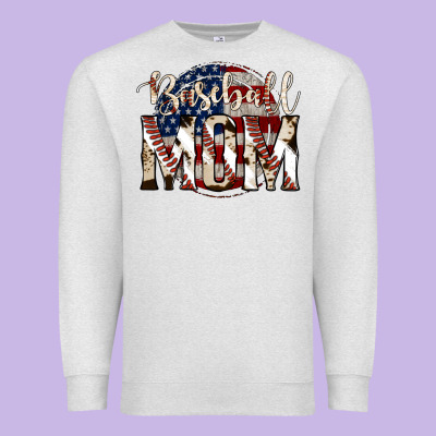 Baseball Mom Premium Sweatshirt Designed By Jasminsmagicworld