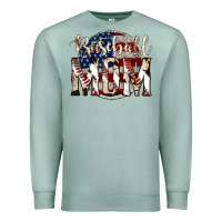 Seafoam baseball mom Premium Sweatshirt - Jasminsmagicworld