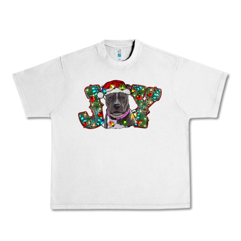 Christmas Joy Pitbull Urban Heavy Tee by RanaPortraitStore | Teevron