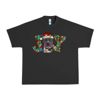 Pigment Black christmas joy pitbull Urban Heavy Tee - RanaPortraitStore
