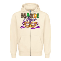 Sandshell happy mardi gras carnival mask Zipper Hoodie - Jasminsmagicworld