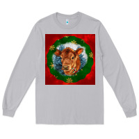Moon Dust christmas red angus calf head Long Sleeve Tee - LillyAllenDesigns