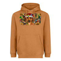 Meerkat dachshund christmas joy Heavyweight Hoodie - RanaPortraitStore