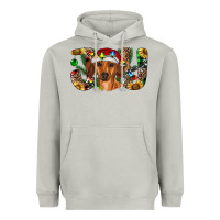 Moon Dust dachshund christmas joy Heavyweight Hoodie - RanaPortraitStore