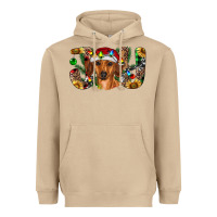 Mushroom dachshund christmas joy Heavyweight Hoodie - RanaPortraitStore
