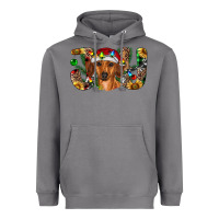 Storm dachshund christmas joy Heavyweight Hoodie - RanaPortraitStore