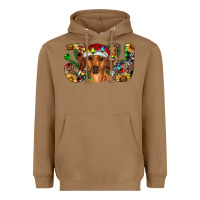 Toasted Coconut dachshund christmas joy Heavyweight Hoodie - RanaPortraitStore