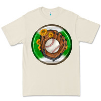 Bone baseball with sunflower round earrings Premium Tee - BundleAndBundleShop