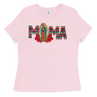 Bubblegum Pink Mama Our Lady Ladies Tee - CowhideDigitalArt