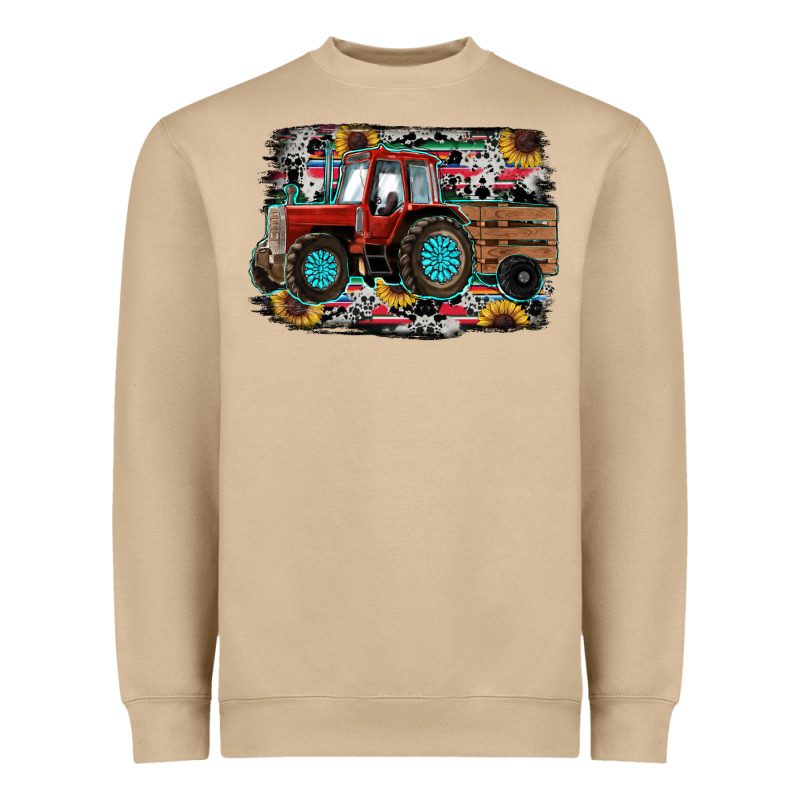 Western Tracktor Heavyweight Sweatshirt by RanaPortraitStore | Teevron