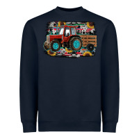 Navy western tracktor Heavyweight Sweatshirt - RanaPortraitStore