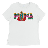 White Mama Our Lady Ladies Tee - CowhideDigitalArt