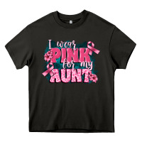 Asphalt i wear pink for my aunt Heavy Core Tee - FaDigitalArtStudio
