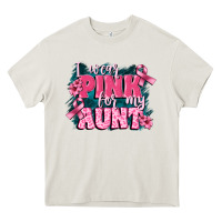 Cream i wear pink for my aunt Heavy Core Tee - FaDigitalArtStudio