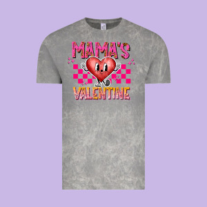 Mamas Valentine Vintage Tee Designed By Cowhidedigitalart