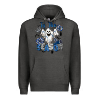 Charcoal Heather Tis' The Season Cheer Ghost Premium Hoodie - BarkalooDesign