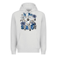 Dove Grey Tis' The Season Cheer Ghost Premium Hoodie - BarkalooDesign