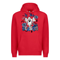 Red Tis' The Season Cheer Ghost Premium Hoodie - BarkalooDesign