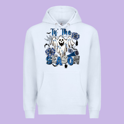 Tis' The Season Cheer Ghost Premium Hoodie Designed By Barkaloodesign