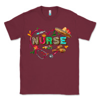 Burgundy Cinco de mayo Nurse Classic Tee - FaDigitalArtStudio