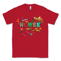 Red Cinco de mayo Nurse Classic Tee - FaDigitalArtStudio