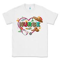 White Cinco de mayo Nurse Classic Tee - FaDigitalArtStudio