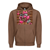 Chestnut valentines day western hearts and sunflowers Zipper Hoodie - Jasminsmagicworld