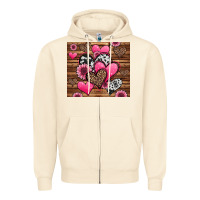 Sandshell valentines day western hearts and sunflowers Zipper Hoodie - Jasminsmagicworld