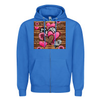 True Royal valentines day western hearts and sunflowers Zipper Hoodie - Jasminsmagicworld