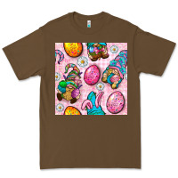 Cacao Easter Gnomies Seamless Pattern Premium Tee - BundleAndBundleShop