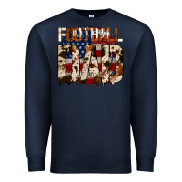 Navy american football dad Premium Sweatshirt - Jasminsmagicworld