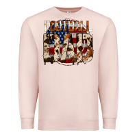 Pale Pink american football dad Premium Sweatshirt - Jasminsmagicworld
