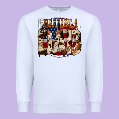 American Football Dad Premium Sweatshirt Designed By Jasminsmagicworld