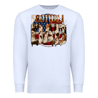 White american football dad Premium Sweatshirt - Jasminsmagicworld